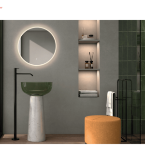 Espejo LED Coquette redondo 60 cm CCT